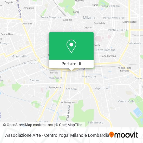 Mappa Associazione Artè - Centro Yoga