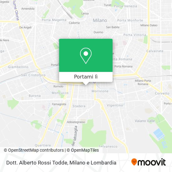 Mappa Dott. Alberto Rossi Todde