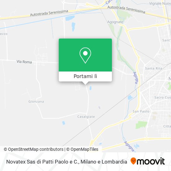 Mappa Novatex Sas di Patti Paolo e C.