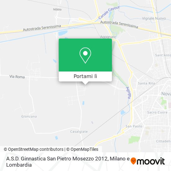 Mappa A.S.D. Ginnastica San Pietro Mosezzo 2012