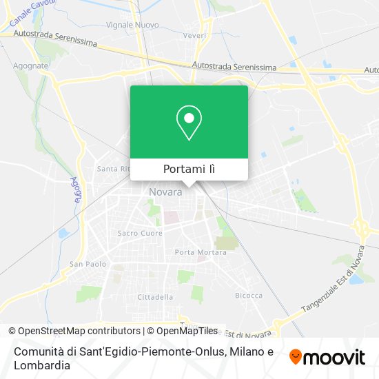 Mappa Comunità di Sant'Egidio-Piemonte-Onlus