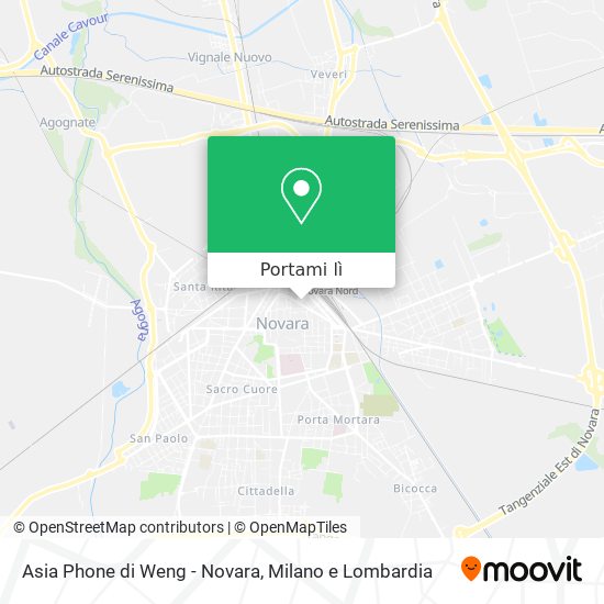 Mappa Asia Phone di Weng - Novara