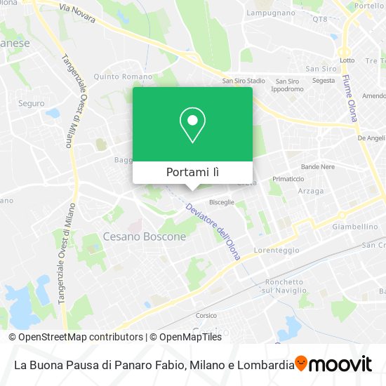 Mappa La Buona Pausa di Panaro Fabio