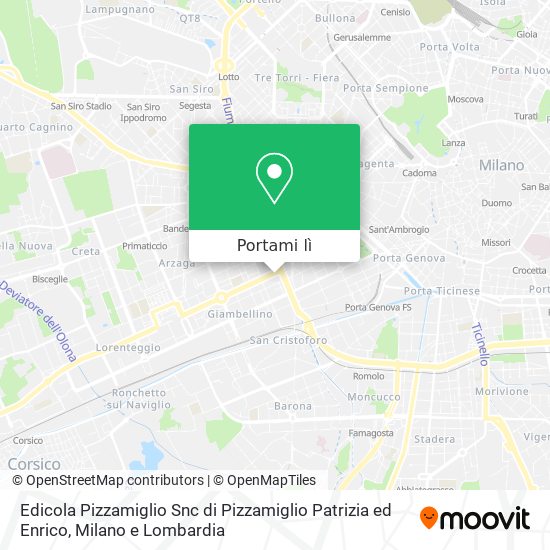 Mappa Edicola Pizzamiglio Snc di Pizzamiglio Patrizia ed Enrico