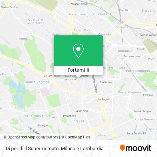 Mappa Di per di il Supermercato