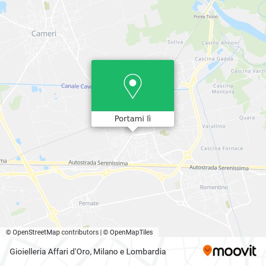Mappa Gioielleria Affari d'Oro