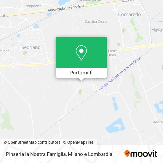 Mappa Pinseria la Nostra Famiglia
