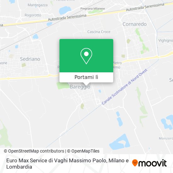Mappa Euro Max Service di Vaghi Massimo Paolo