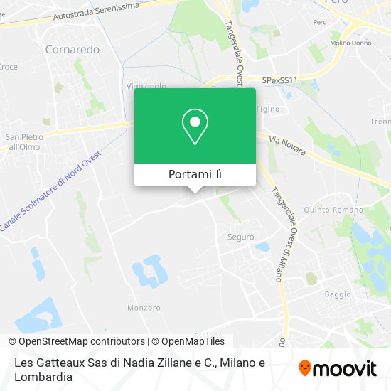 Mappa Les Gatteaux Sas di Nadia Zillane e C.
