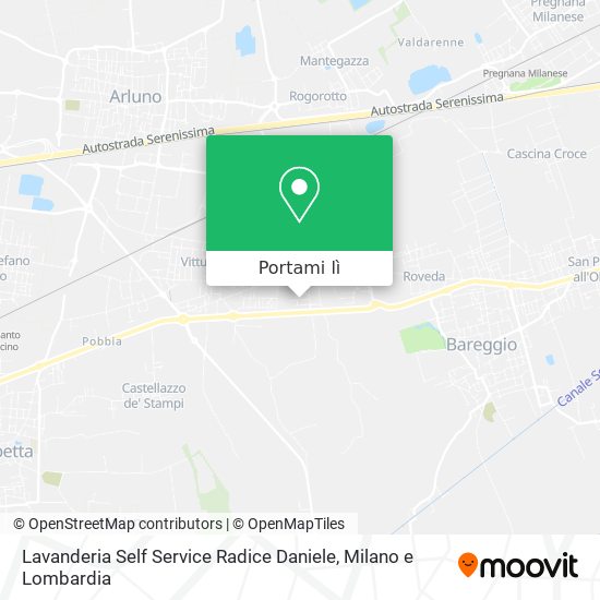 Mappa Lavanderia Self Service Radice Daniele