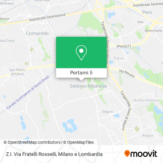 Mappa Z.I. Via Fratelli Rosselli