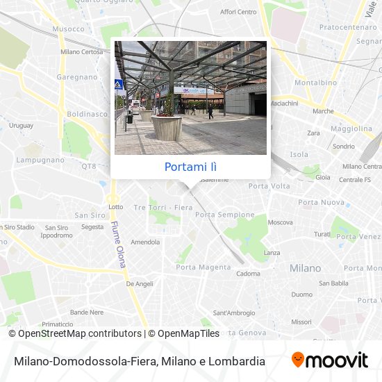Mappa Milano-Domodossola-Fiera