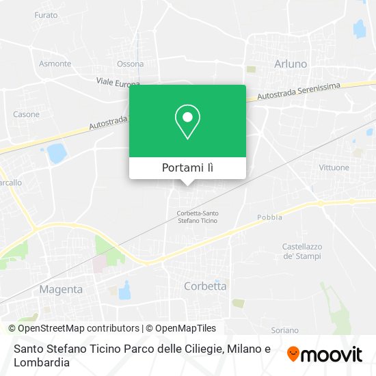 Mappa Santo Stefano Ticino Parco delle Ciliegie