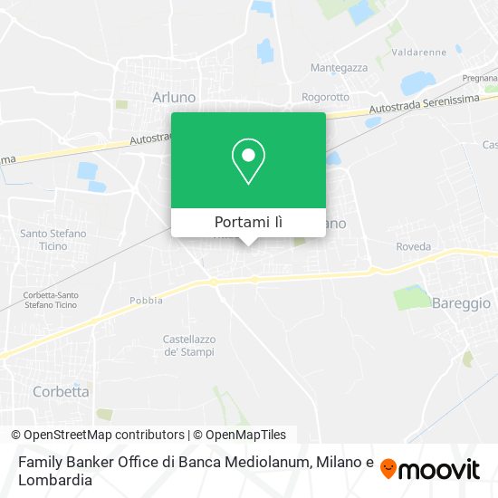 Mappa Family Banker Office di Banca Mediolanum