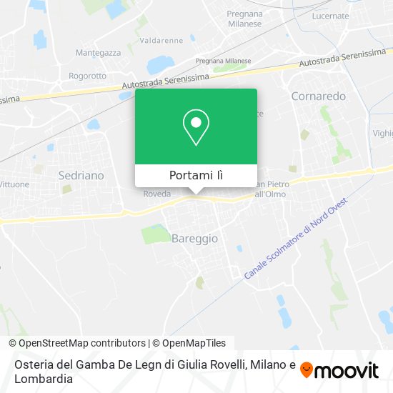 Mappa Osteria del Gamba De Legn di Giulia Rovelli