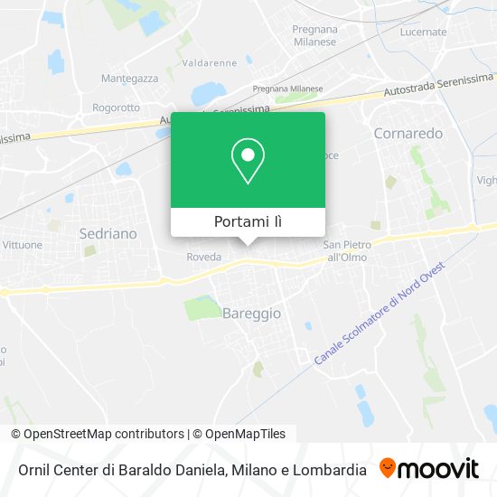 Mappa Ornil Center di Baraldo Daniela