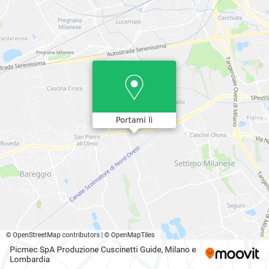 Mappa Picmec SpA Produzione Cuscinetti Guide