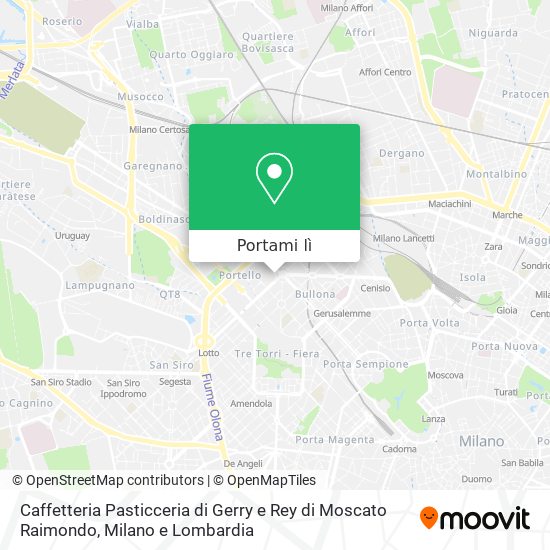 Mappa Caffetteria Pasticceria di Gerry e Rey di Moscato Raimondo
