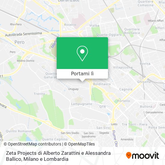 Mappa Zeta Projects di Alberto Zarattini e Alessandra Ballico
