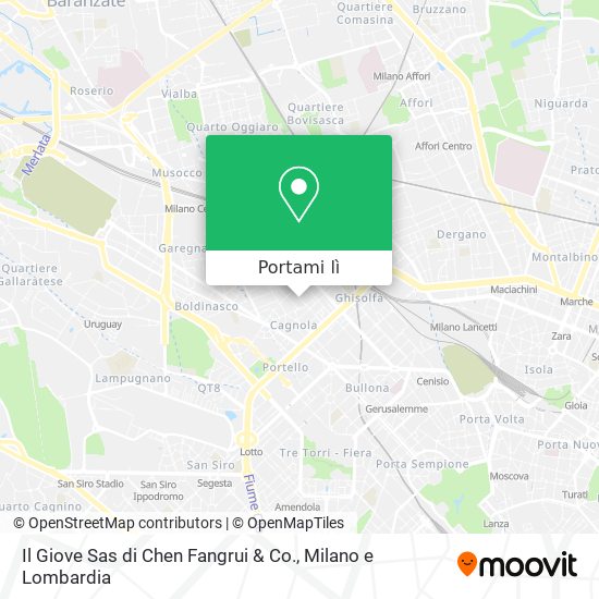Mappa Il Giove Sas di Chen Fangrui & Co.