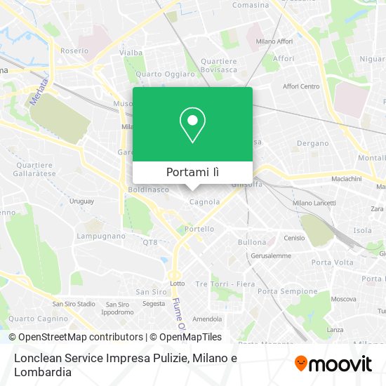 Mappa Lonclean Service Impresa Pulizie