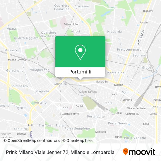 Mappa Prink Milano Viale Jenner 72