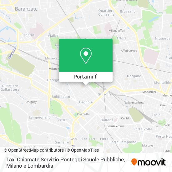 Mappa Taxi Chiamate Servizio Posteggi Scuole Pubbliche