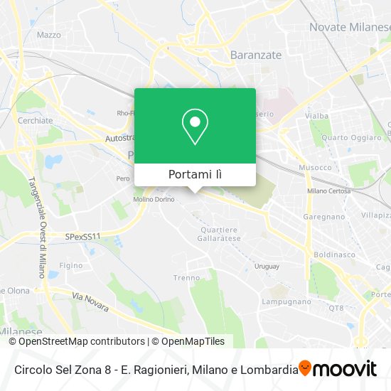 Mappa Circolo Sel Zona 8 - E. Ragionieri