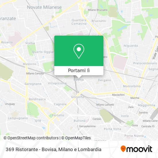Mappa 369 Ristorante - Bovisa