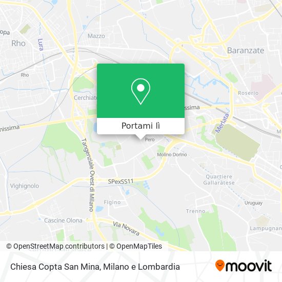 Mappa Chiesa Copta San Mina