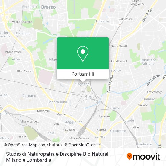 Mappa Studio di Naturopatia e Discipline Bio Naturali