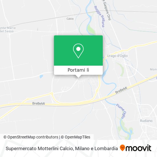 Mappa Supermercato Motterlini Calcio