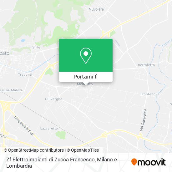 Mappa Zf Elettroimpianti di Zucca Francesco