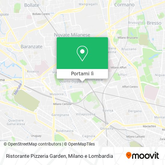 Mappa Ristorante Pizzeria Garden