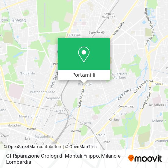 Mappa Gf Riparazione Orologi di Montali Filippo