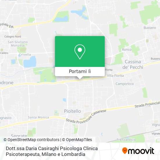 Mappa Dott.ssa Daria Casiraghi Psicologa Clinica Psicoterapeuta
