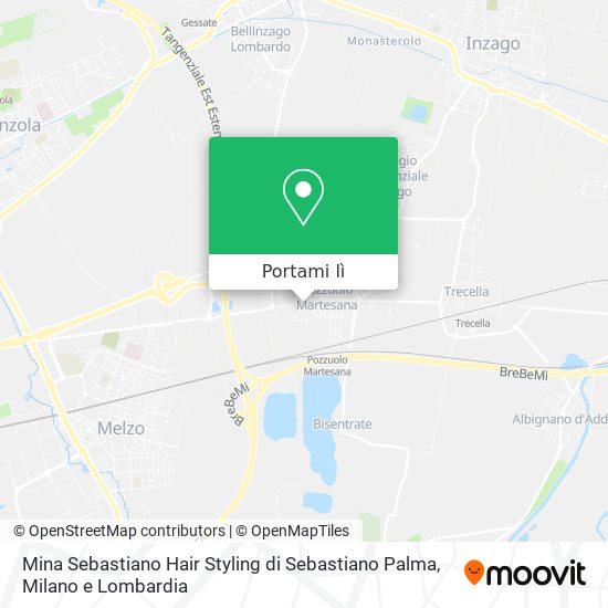 Mappa Mina Sebastiano Hair Styling di Sebastiano Palma