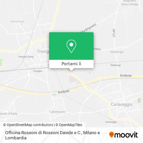 Mappa Officina Rossoni di Rossoni Davide e C.