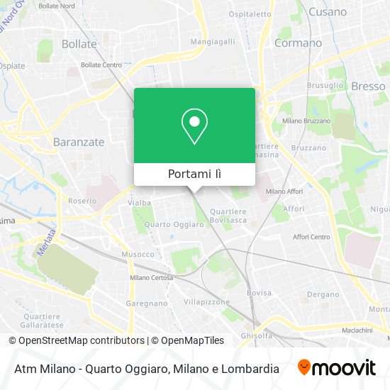Mappa Atm Milano - Quarto Oggiaro