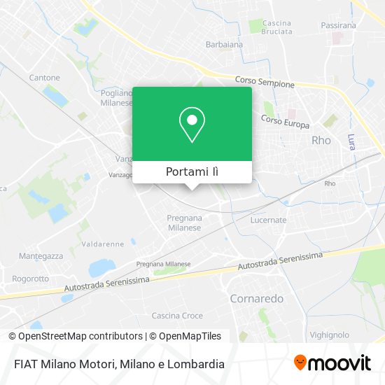 Mappa FIAT Milano Motori