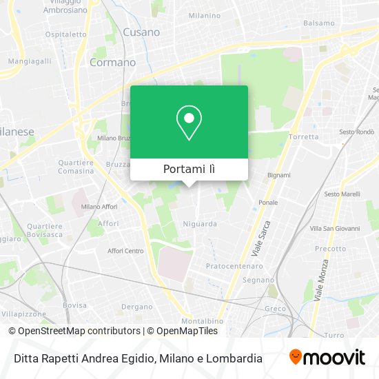 Mappa Ditta Rapetti Andrea Egidio
