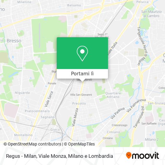 Mappa Regus - Milan, Viale Monza