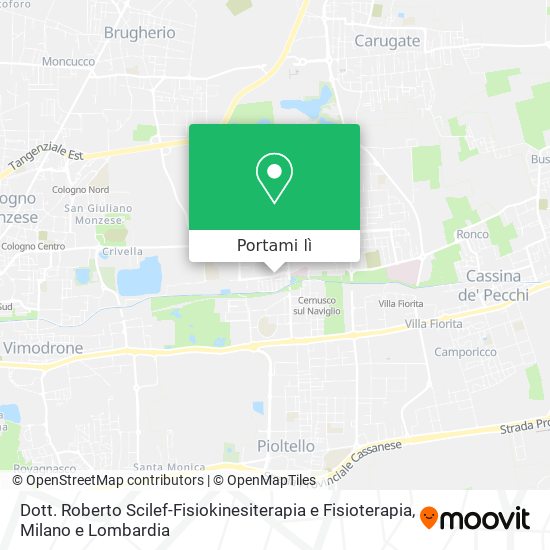 Mappa Dott. Roberto Scilef-Fisiokinesiterapia e Fisioterapia
