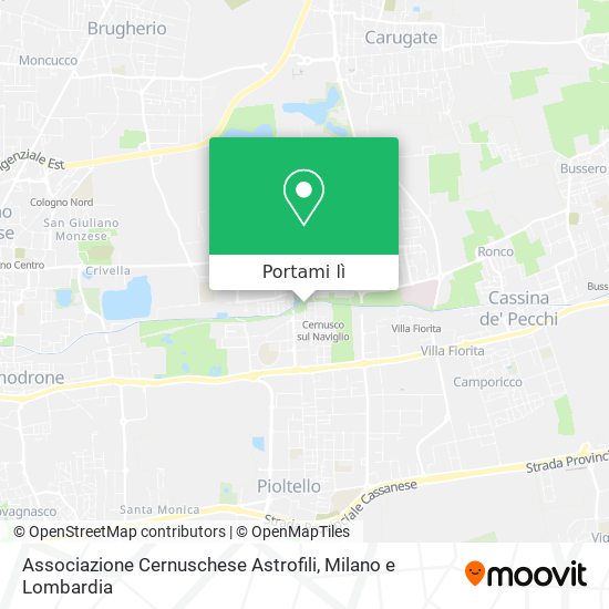 Mappa Associazione Cernuschese Astrofili