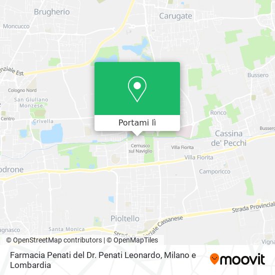 Mappa Farmacia Penati del Dr. Penati Leonardo