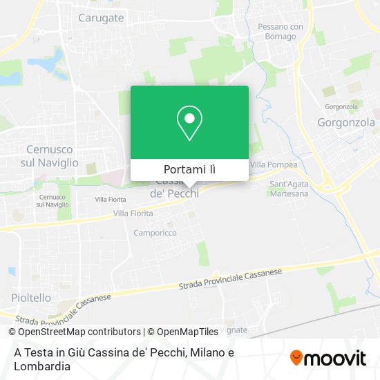 Mappa A Testa in Giù Cassina de' Pecchi