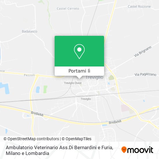 Mappa Ambulatorio Veterinario Ass.Di Bernardini e Furia