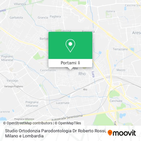 Mappa Studio Ortodonzia Parodontologia Dr Roberto Rossi