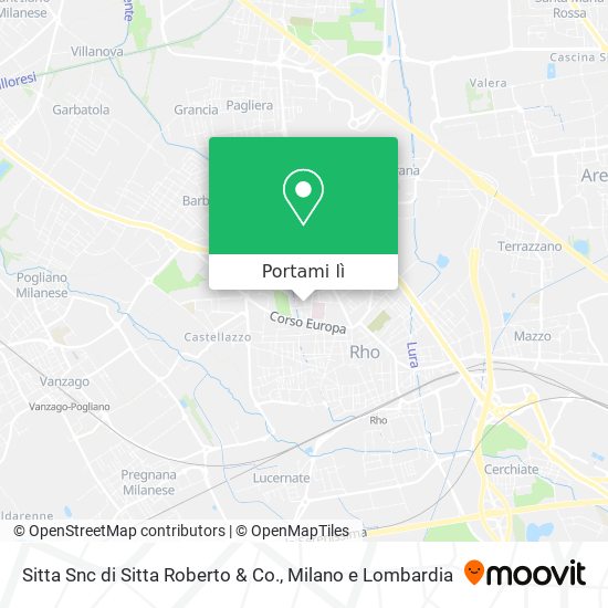 Mappa Sitta Snc di Sitta Roberto & Co.