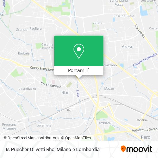 Mappa Is Puecher Olivetti Rho